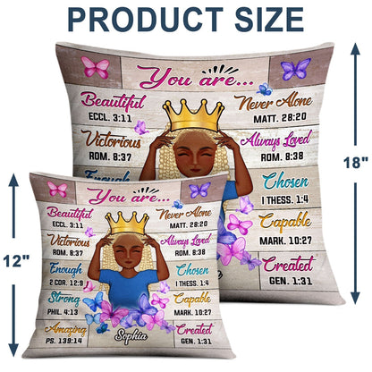 You Are Beautiful Victorious - Gift For Women, Gift For Kid - Personalized Custom Pillow