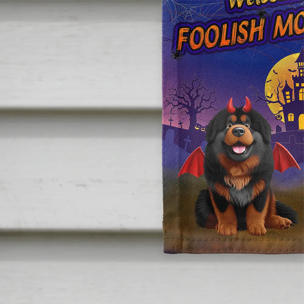 Trick Or Treat With Pets In Halloween Costume - Personalized Flag