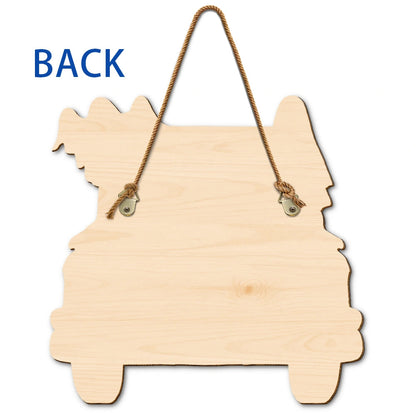 Welcome Foolish Mortals - Personalized Custom Shaped Wood Sign