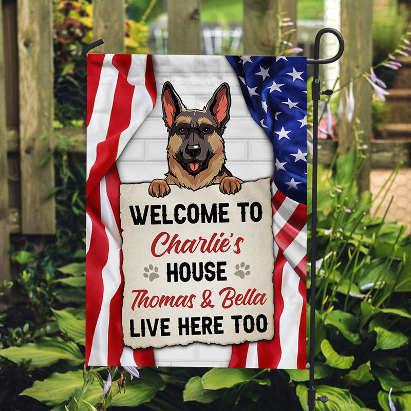 Welcome To The Dog House - Personalized Garden Flag - America 250th Anniversary
