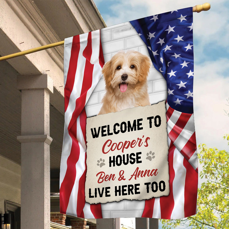 Welcome To The Dog House - Personalized Garden Flag - America 250th Anniversary