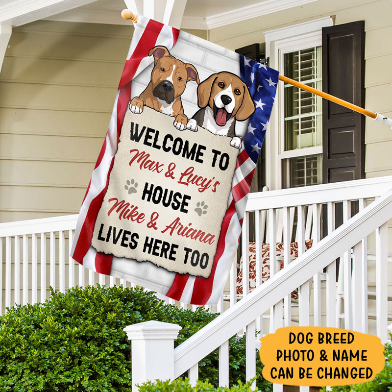 Welcome To The Dog House - Personalized Garden Flag - America 250th Anniversary