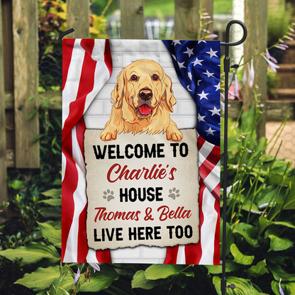 Welcome To The Dog House - Personalized Garden Flag - America 250th Anniversary