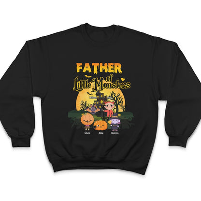 Grandma Of Little Monsters Character Costumes - Halloween Gift For Grandma, Grandparents, Mom, Dad, Family - Personalized T Shirt