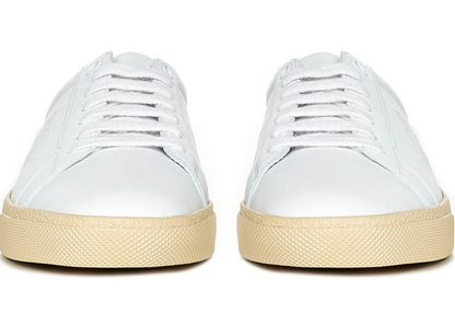 Men's Saint Laurent Court Classic SL06 White Leopard Sneakers