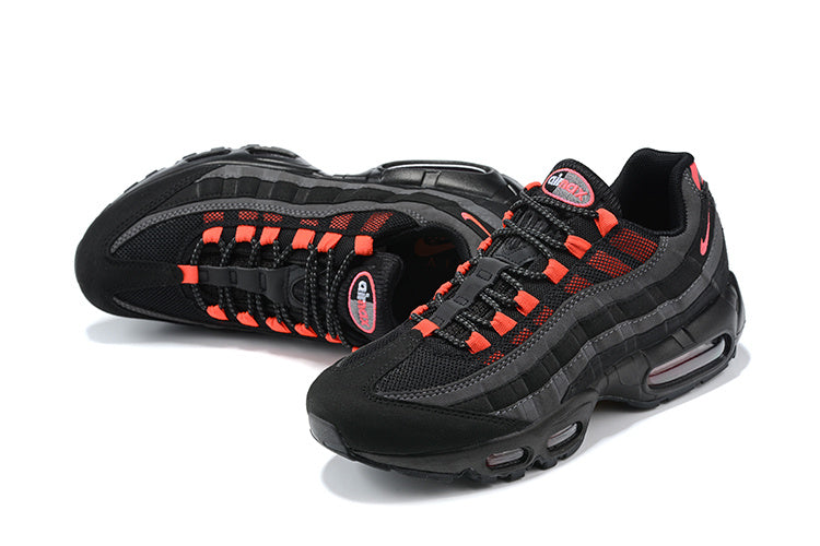 Men's Nike Air Max 95 Black Laser Crimson Shoes