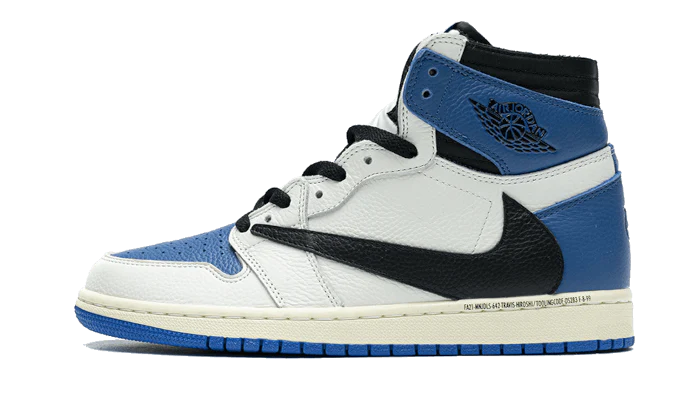 Men's Air Jordan 1 Retro High Og Sp Travis Scott Fragment Military Blue Shoes
