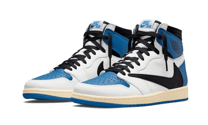 Men's Air Jordan 1 Retro High Og Sp Travis Scott Fragment Military Blue Shoes