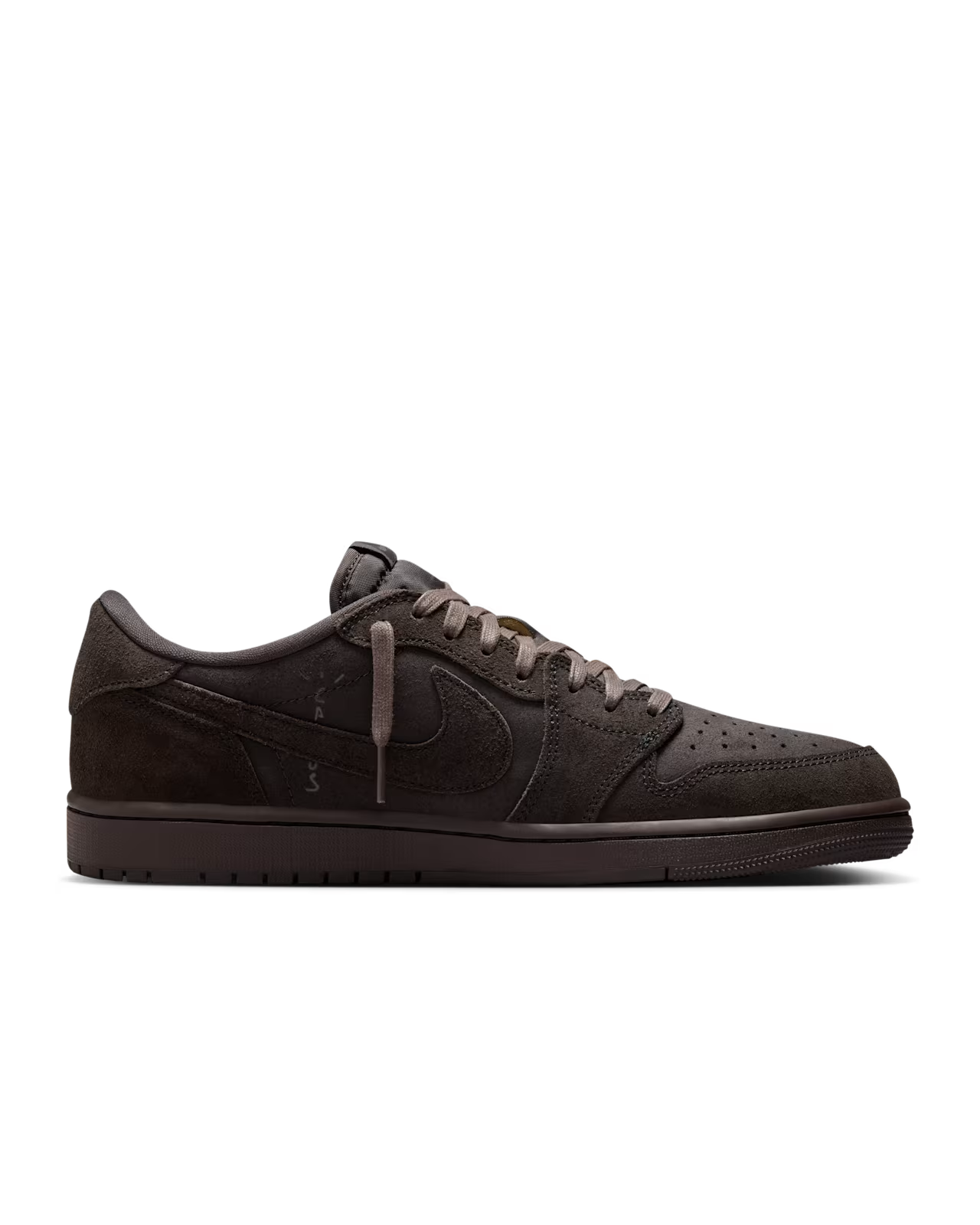 Men's Travis Scott x Air Jordan 1 Retro Low ‘ Velvet Brown and Dark Mocha' Shoes