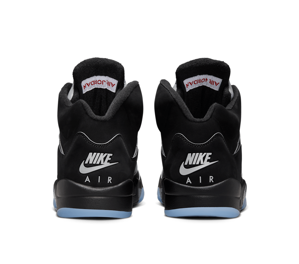 Men's Nike Air Jordan 5 Retro Black Metallic Reimagined Shoes