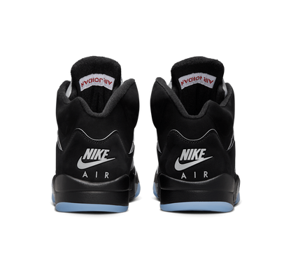 Men's Nike Air Jordan 5 Retro Black Metallic Reimagined Shoes