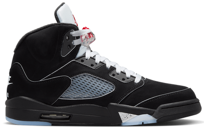 Men's Nike Air Jordan 5 Retro Black Metallic Reimagined Shoes