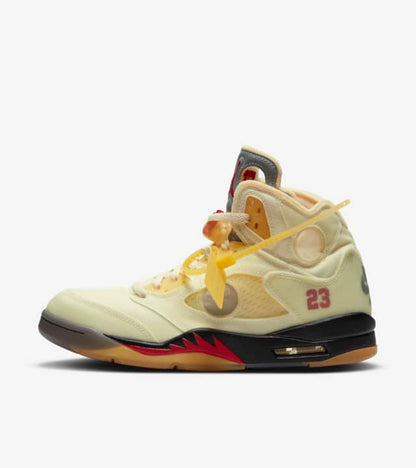 Men's OFF-WHITE x Air Jordan 5 'Sail' Shoes