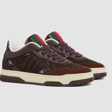 Men's Gucci Re-Web Brown Sneakers