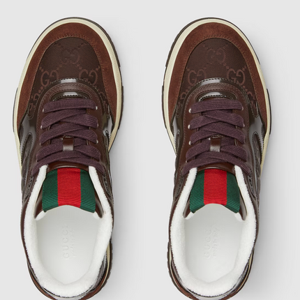 Men's Gucci Re-Web Brown Sneakers