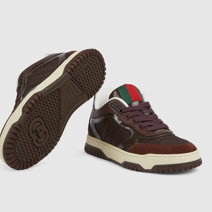 Men's Gucci Re-Web Brown Sneakers
