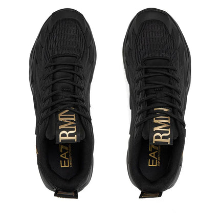 Men's EA7 Infinity Venom Black & Gold Sneakers