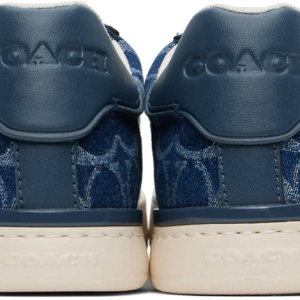 Men's Coach Clip Low-Top Skateboard Blue Lowline Sneakers