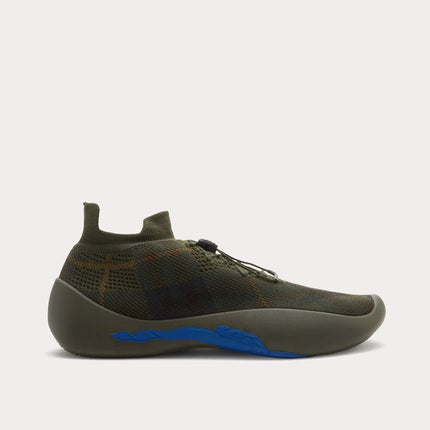 Men’s Burberry burbery Neptune Check Knit Green Sneaker
