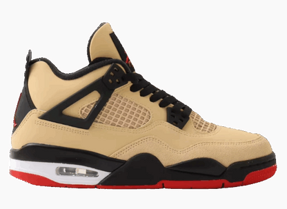 Men's Nike Air Jordan 4 Sesame Black Shoes
