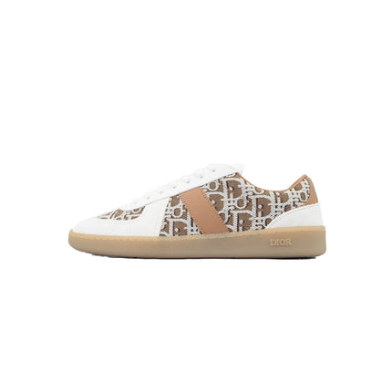 Men's Dior B01 Matchpoint White And Brown Print Sneakers