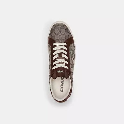 Men's Coach Clip Low-Top Skateboard Maple Sneakers