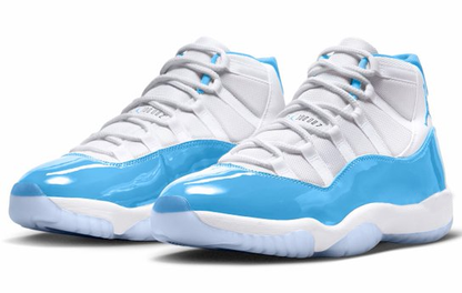 Men's Nike Air Jordan 11 White Blue Shoes
