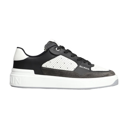 Men's Balmain B Court Sneakers In Black Leather Sneaker