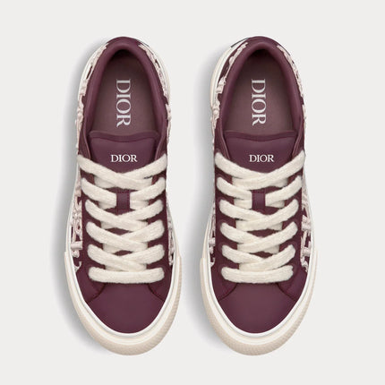 Men's Dior B33 Runner Burgundy Sneakers