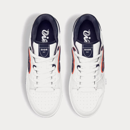 Men's Dior B57 Low-Top White Navy Sneakers