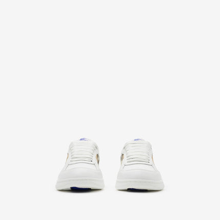 Men’s Burberry Leather Check Terrace White Sneakers