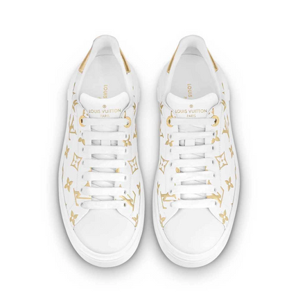 Men's Louis Vuitton Monogram Gold Sneakers