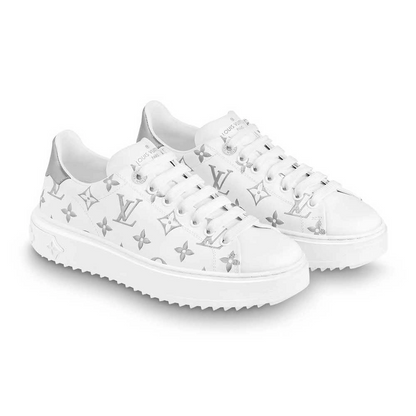 Men's Louis Vuitton Time Out Silver Sneakers