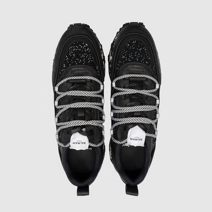 Men's Balmain Black Beaded Racer Combo Sneakers