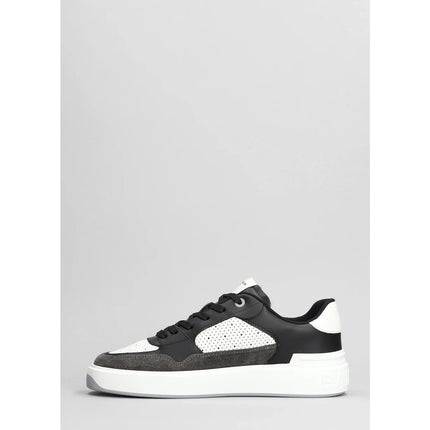 Men's Balmain B Court Sneakers In Black Leather Sneaker