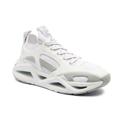 Men's Ea7 Emporio Armani Sneakers With Mesh Panels White Sneakers