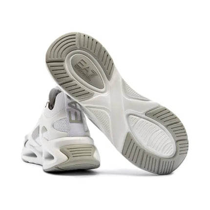 Men's Ea7 Emporio Armani Sneakers With Mesh Panels White Sneakers
