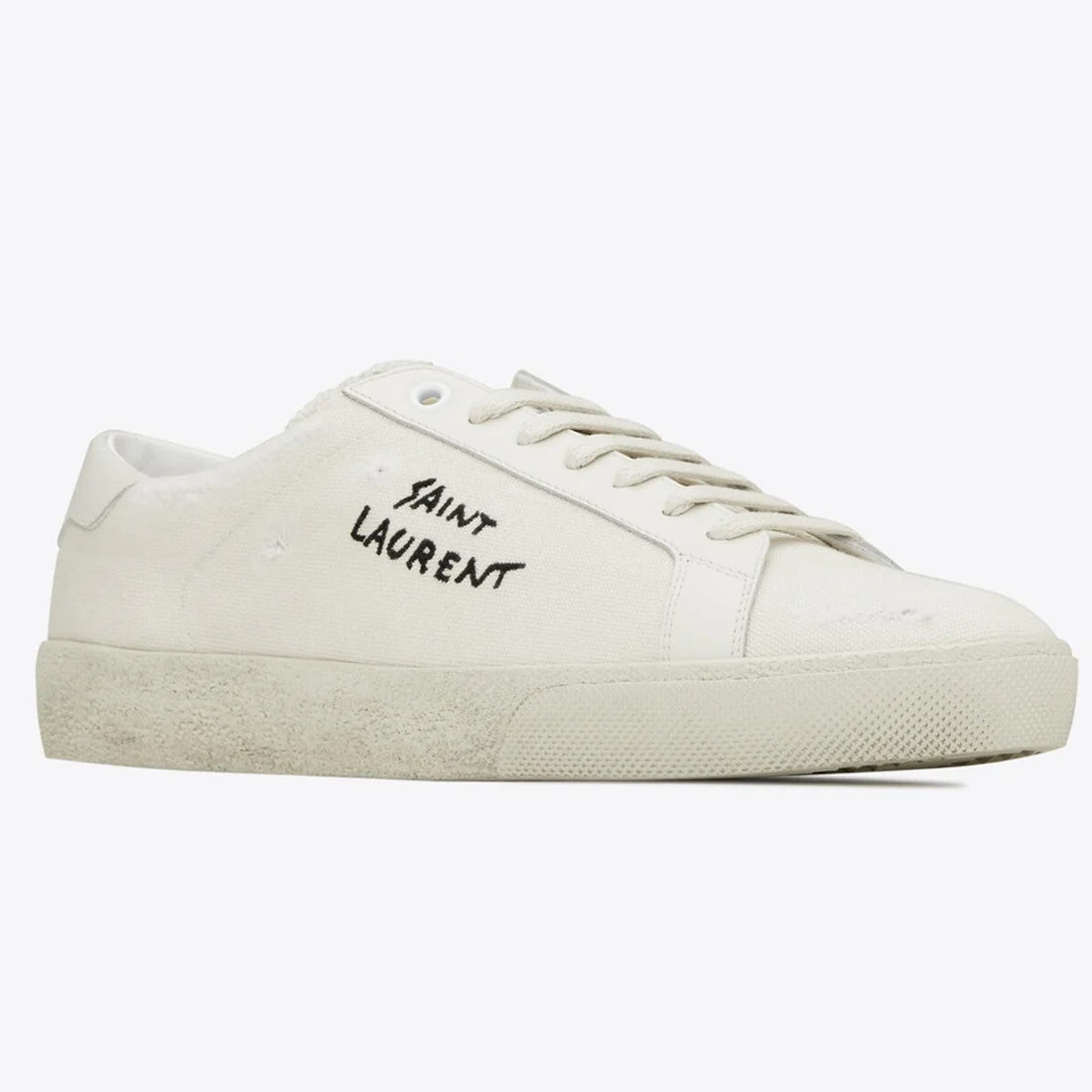 Men's Saint Laurent Court Classic SL06 White Sneakers