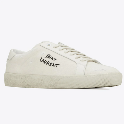 Men's Saint Laurent Court Classic SL06 White Sneakers