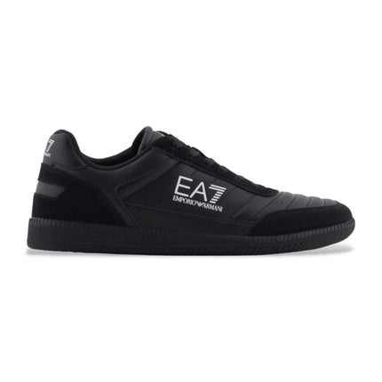Men's Ea7 Heritage Leather Sneakers BlacSneakers