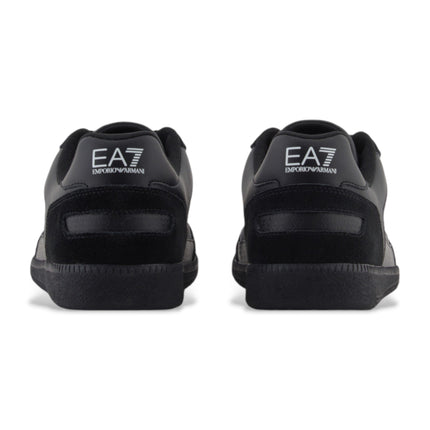 Men's Ea7 Heritage Leather Sneakers BlacSneakers