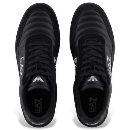 Men's Ea7 Heritage Leather Sneakers BlacSneakers
