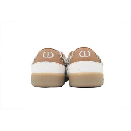 Men's Dior B01 Matchpoint White And Brown Print Sneakers