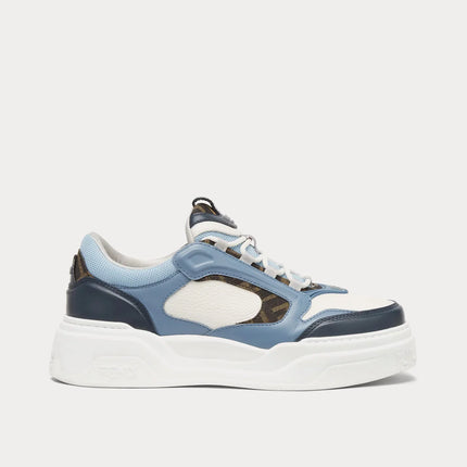 Men's FENDI Sneaker Fendi Force White Light Blue Sneakers