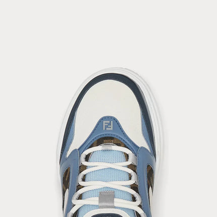 Men's FENDI Sneaker Fendi Force White Light Blue Sneakers