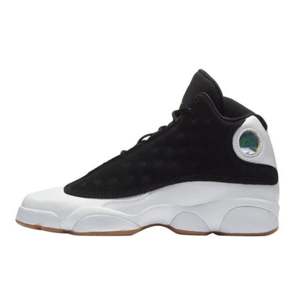 Men's Nike Air Jordan 13 Black White Gum Shoes