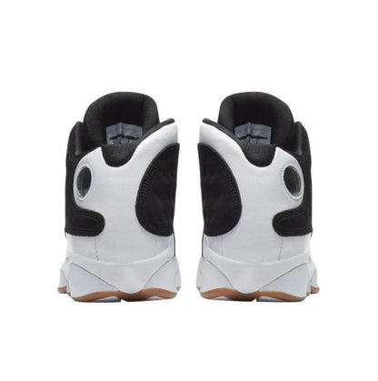 Men's Nike Air Jordan 13 Black White Gum Shoes