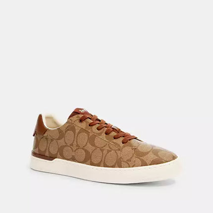 Men's Clip Low Top Khakisaddle Sneakers