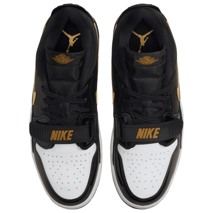 Men's Air Jordan Legacy 312 Low Black Metallic Gold Shoes