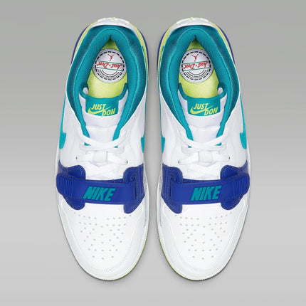 Men's Air Jordan Legacy 312 Low White Ultramarine Neon Shoes